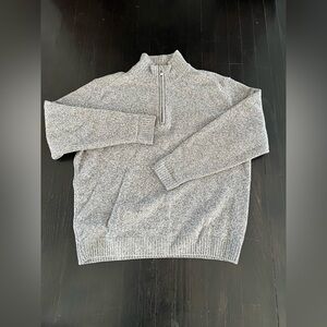 LUIGI BALDO MADE IN ITALY 100% Wool Gray Men's Sweater size L
